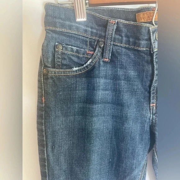 🎯 James Jeans Dry‎ Aged Denim Straight Low Rise Jimmy Istanbul Jeans Sz 26 0163 - Picture 2 of 12